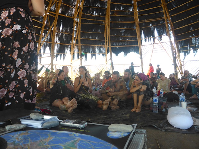 Researching the eclipse experience at the Sulawesi Eclipse Festival the day after the total solar eclipse. (c) 2016, Kate Russo