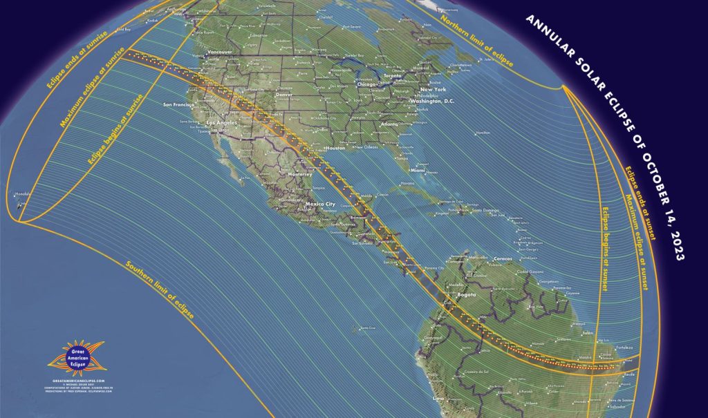 Annular Eclipse 2023 - Oct 14 - Being in the Shadow